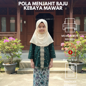 POLA MENJAHIT KEBAYA MAWAR (PDF)