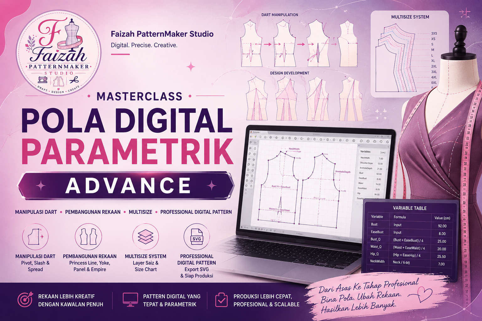 Masterclass Pola Digital Parametrik: Advanced
